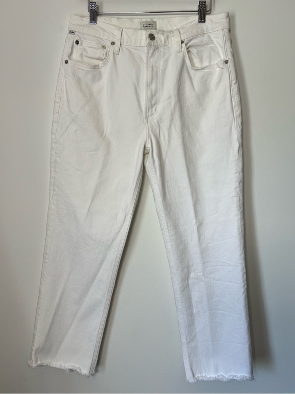 Citizens of Humanity Daphne Crop White 30 Premium Vintage Denim - Picture 3 of 15